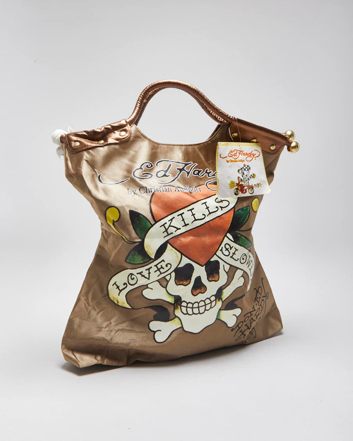 DSWT Y2k 2000s Ed Hardy by Christian Audigier Tote Handbag