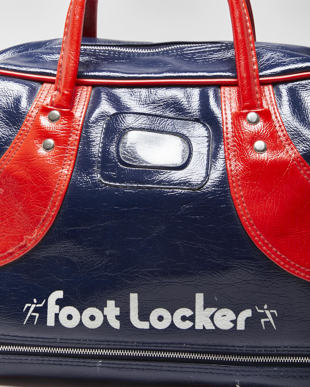 Vintage 1970s Footlocker Vinyl Duffle Bag