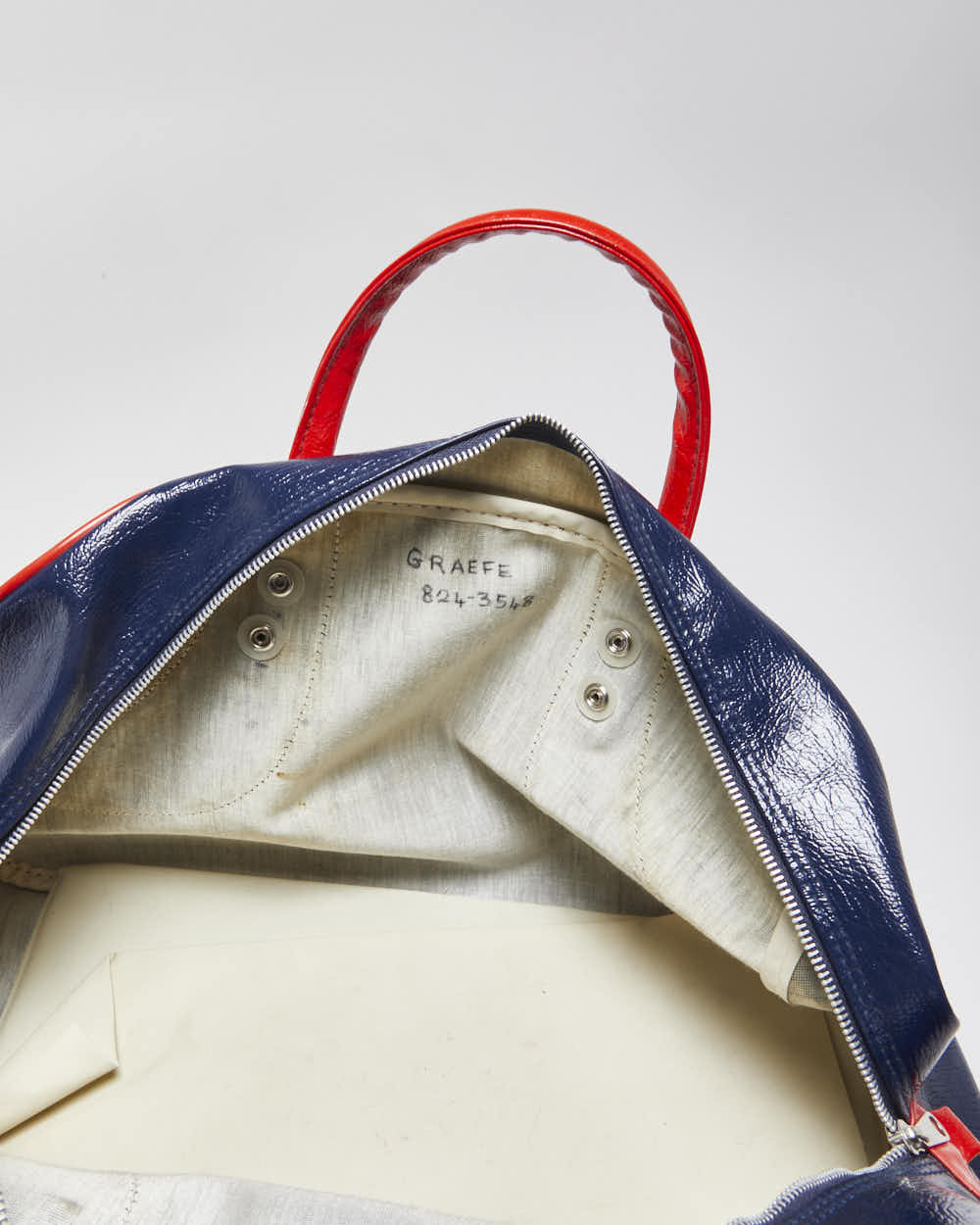 Vintage 1970s Footlocker Vinyl Duffle Bag