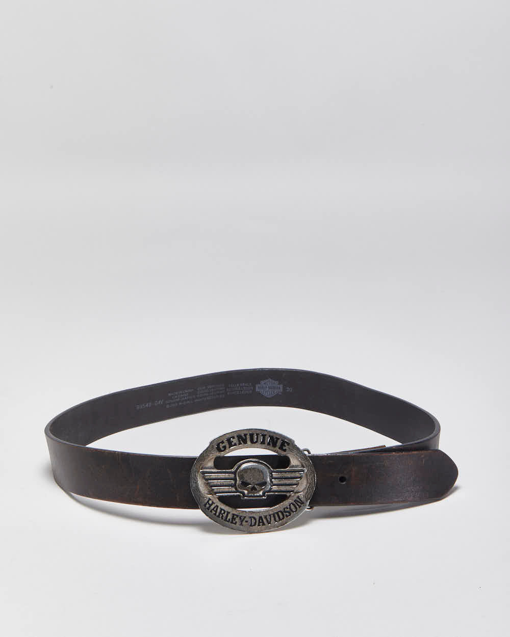 Vintage Harley Davidson Studded Chunky Buckle Belt W29-W33
