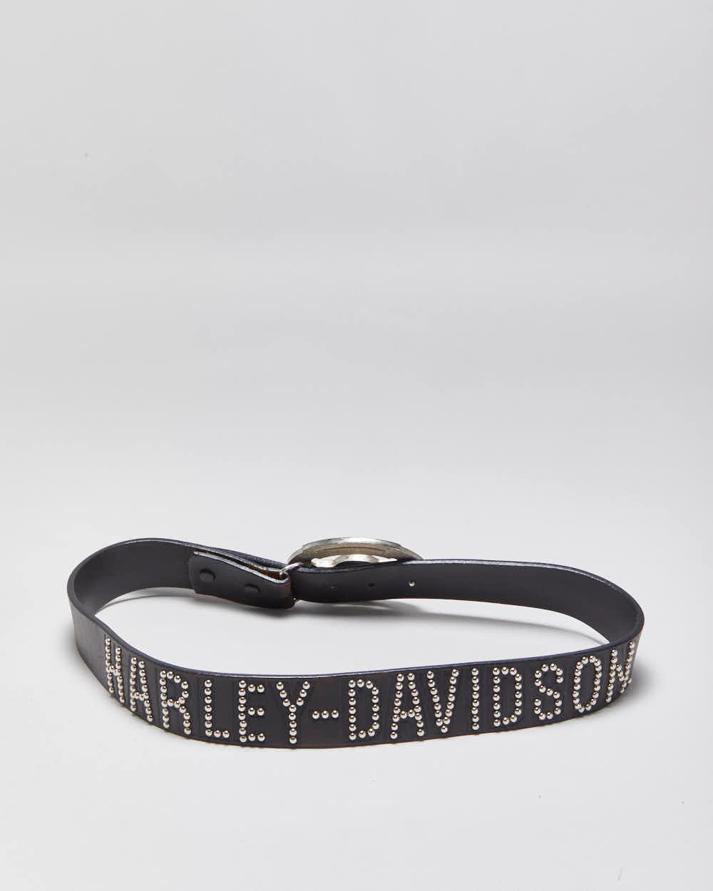 Vintage Harley Davidson Studded Chunky Buckle Belt W29-W33
