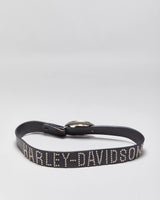 Vintage Harley Davidson Studded Chunky Buckle Belt W29-W33