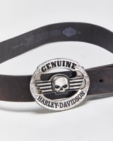 Vintage Harley Davidson Studded Chunky Buckle Belt W29-W33