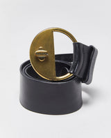 Vintage Y2k 2000s Diesel Chunky Leather Round Buckle Belt W30-W34