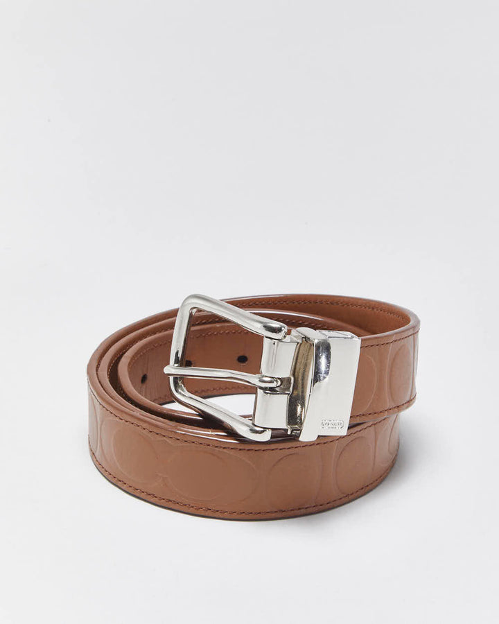 Vintage Coach Embossed Belt - W35-W39