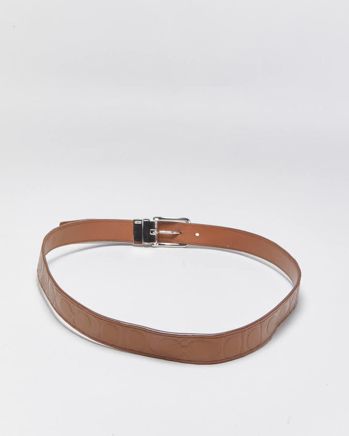 Vintage Coach Embossed Belt - W35-W39