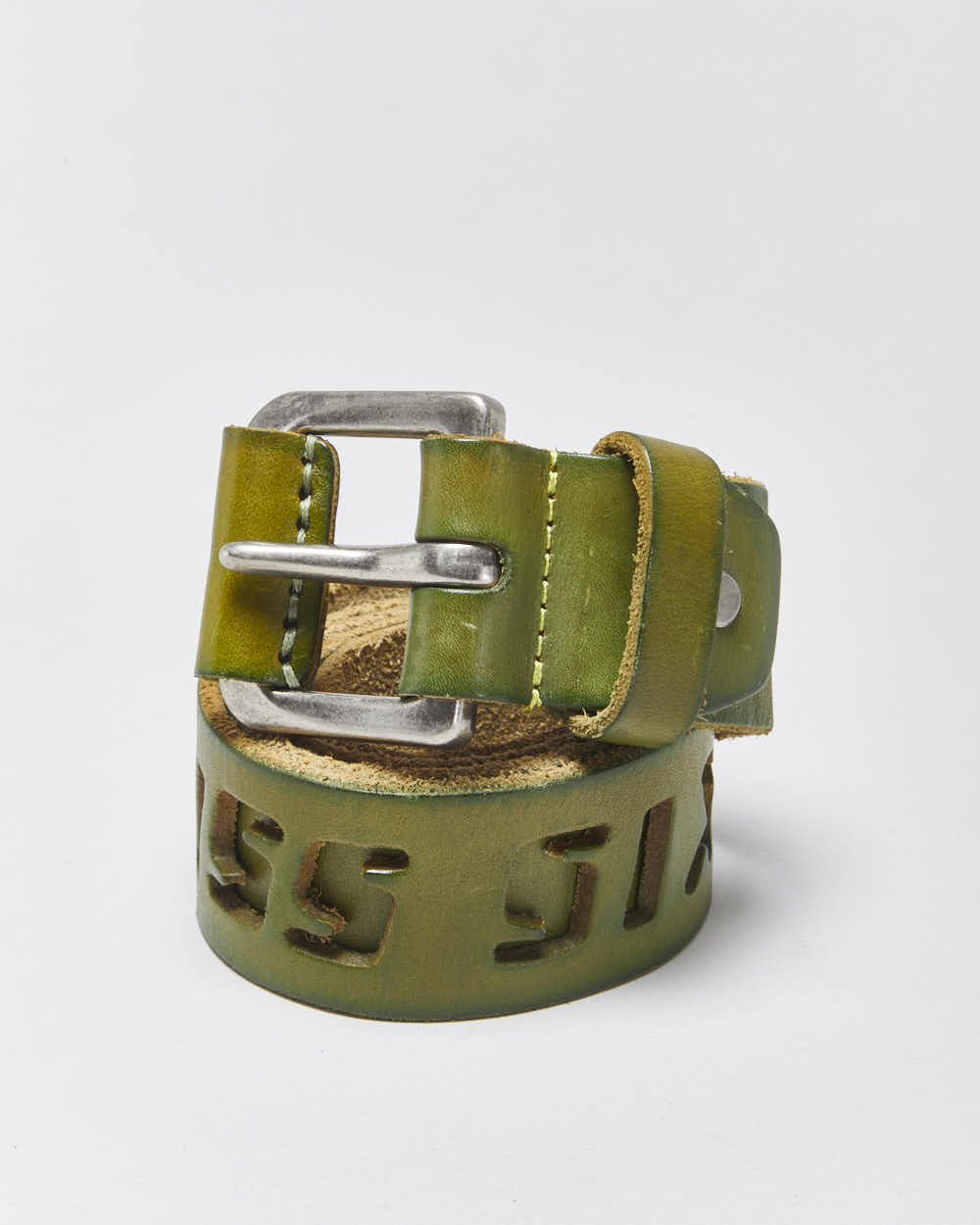 Vintage Y2k 2000s Miss Sixty Cut-out Leather Belt - W32-W36