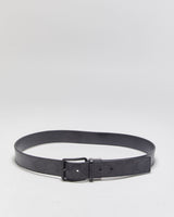 Coach Black Grey Canvas Leather Signature C Monogram Reversible Matte Buckle Belt - W36-W40