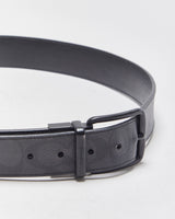 Coach Black Grey Canvas Leather Signature C Monogram Reversible Matte Buckle Belt - W36-W40