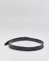 Vintage Burberry Nova Check Canvas Leather Square Plaque Buckle Belt - W32-W40