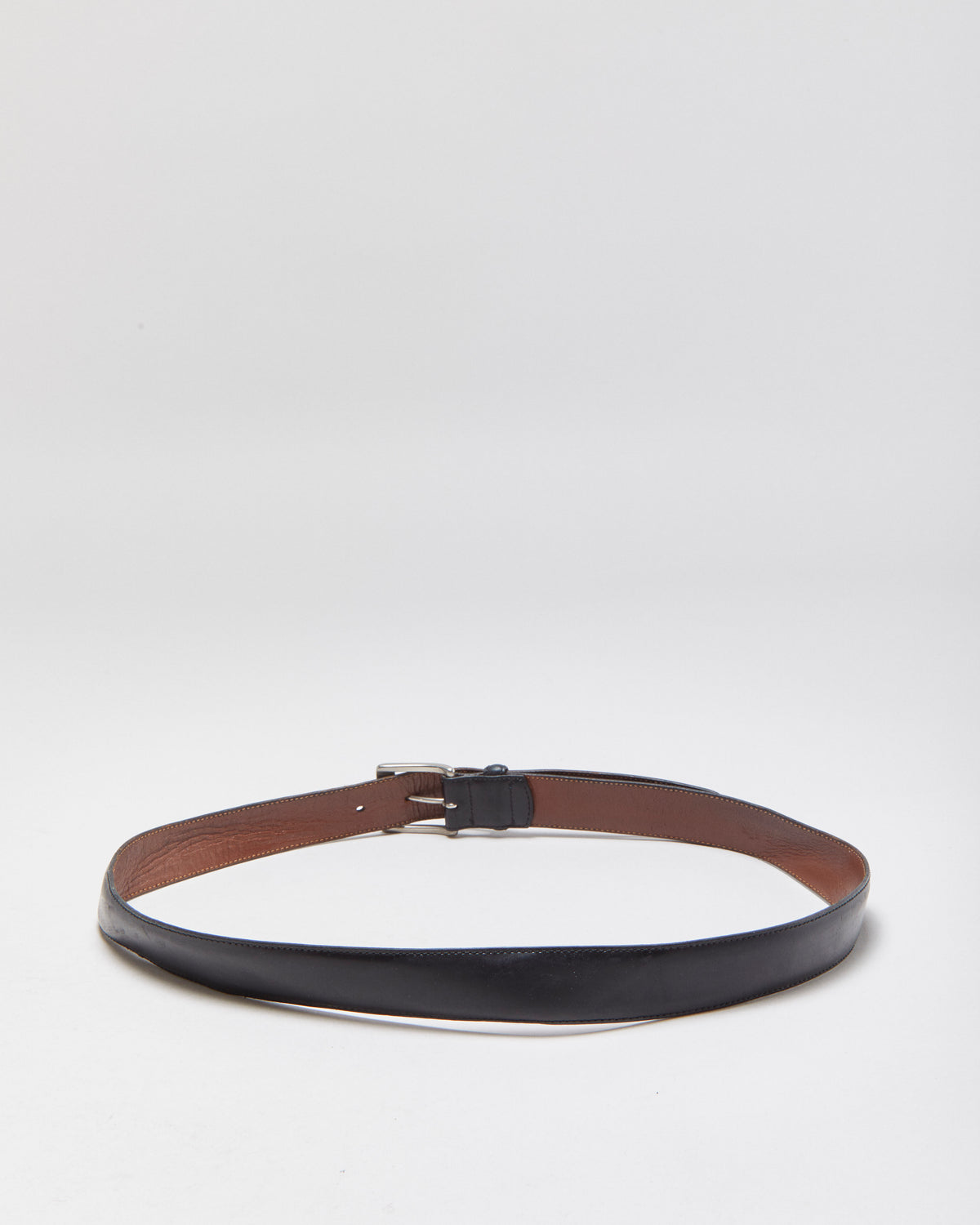 Vintage Coach Handcrafted Calfskin Leather Solid Brass Belt - W34-38