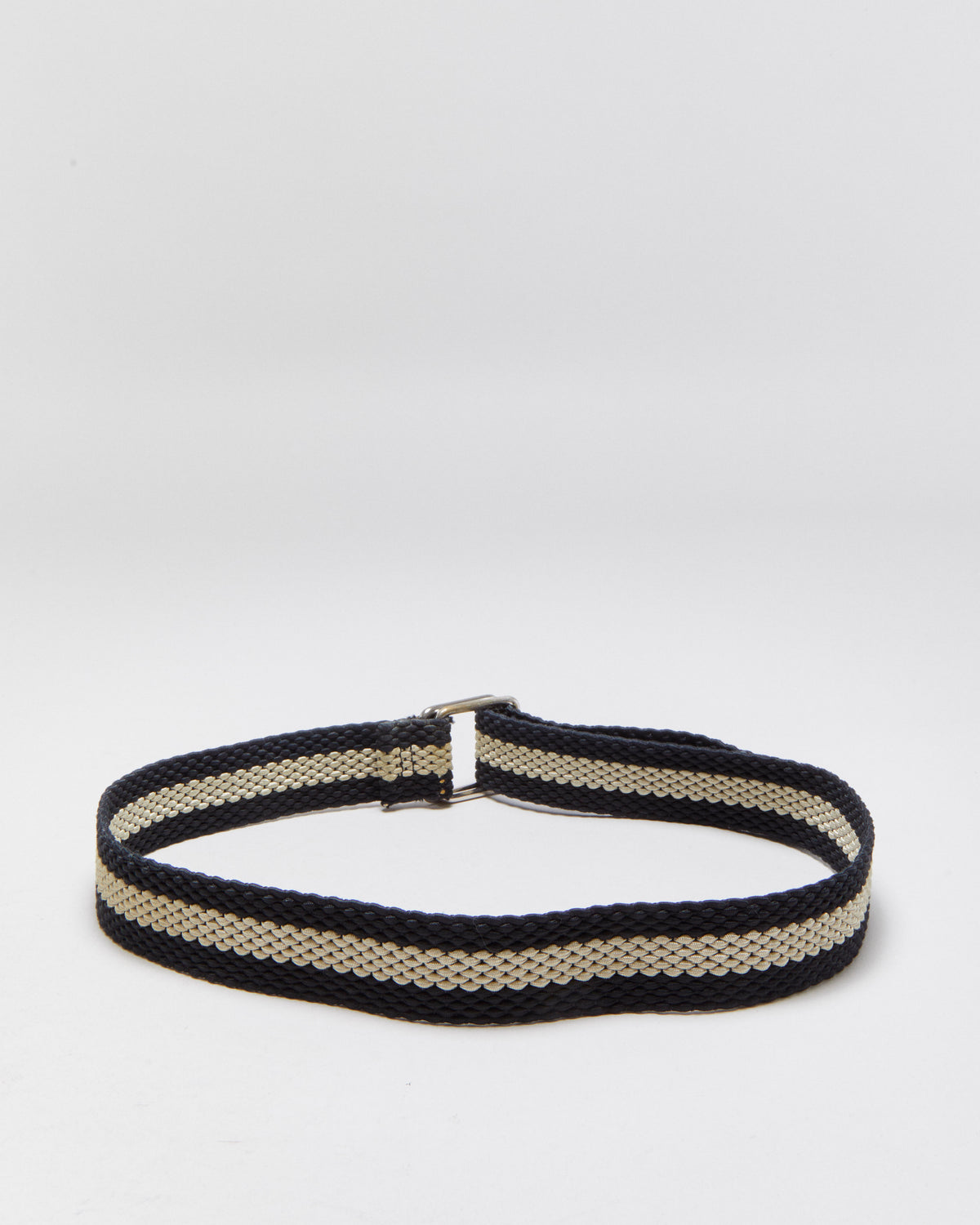 Vintage Y2K 00s Bally Charlo Striped Woven Ring Buckle Belt - W30-36