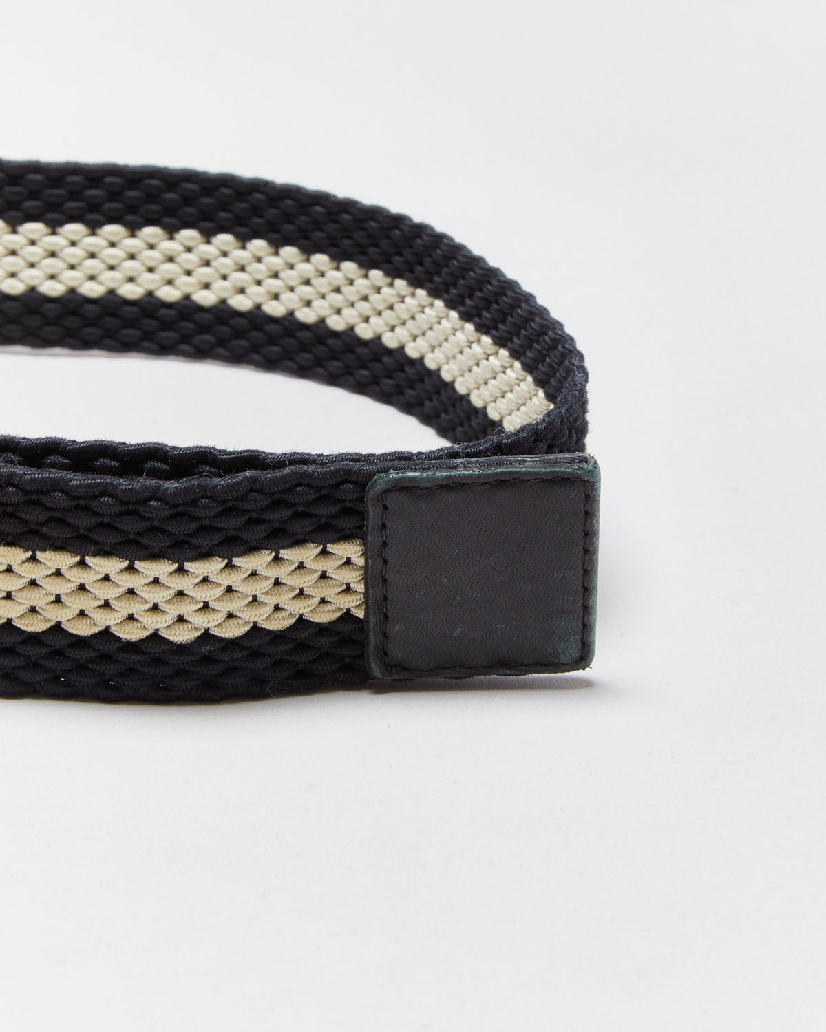 Vintage Y2K 00s Bally Charlo Striped Woven Ring Buckle Belt - W30-36