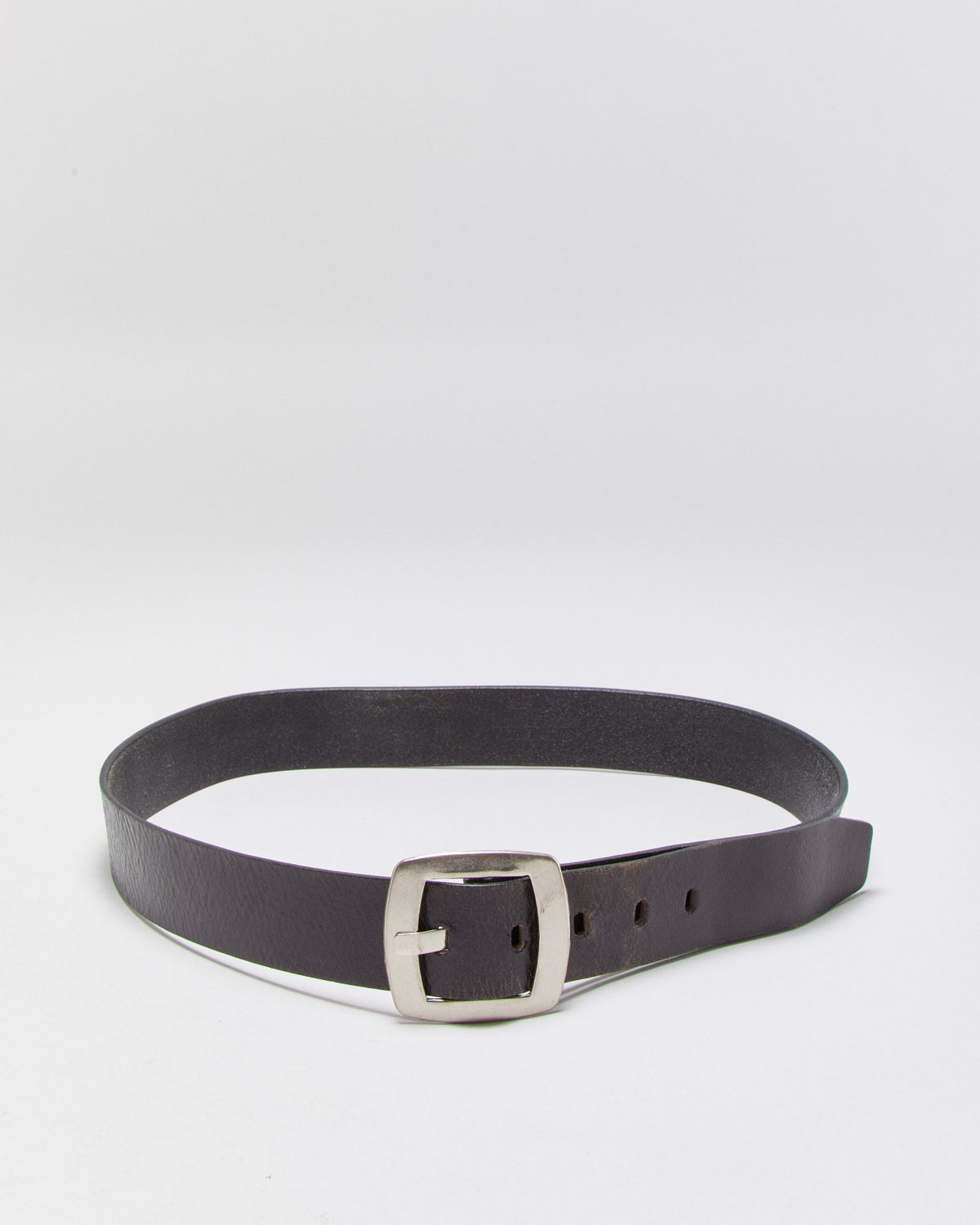 Vintage Y2K 00s Calvin Klein Jeans Grain Leather Sqaure Buckle Belt - W34-38