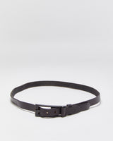 Vintage Y2K 00s Diesel Slim Leather Exaggerated Brass Buckle Belt - W36-42