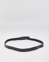 Vintage Y2K 00s Diesel Slim Leather Exaggerated Brass Buckle Belt - W36-42