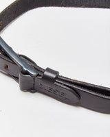 Vintage Y2K 00s Diesel Slim Leather Exaggerated Brass Buckle Belt - W36-42
