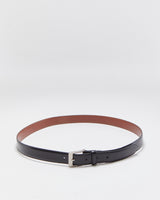 Vintage Coach Hand Crafted Calfskin Leather Silver Brass Buckle Belt - W42-46