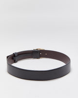 Coach Sculpted C Calfskin Leather Gold Brass Buckle Belt - W29-33