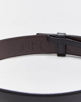 Coach Sculpted C Calfskin Leather Gold Brass Buckle Belt - W29-33