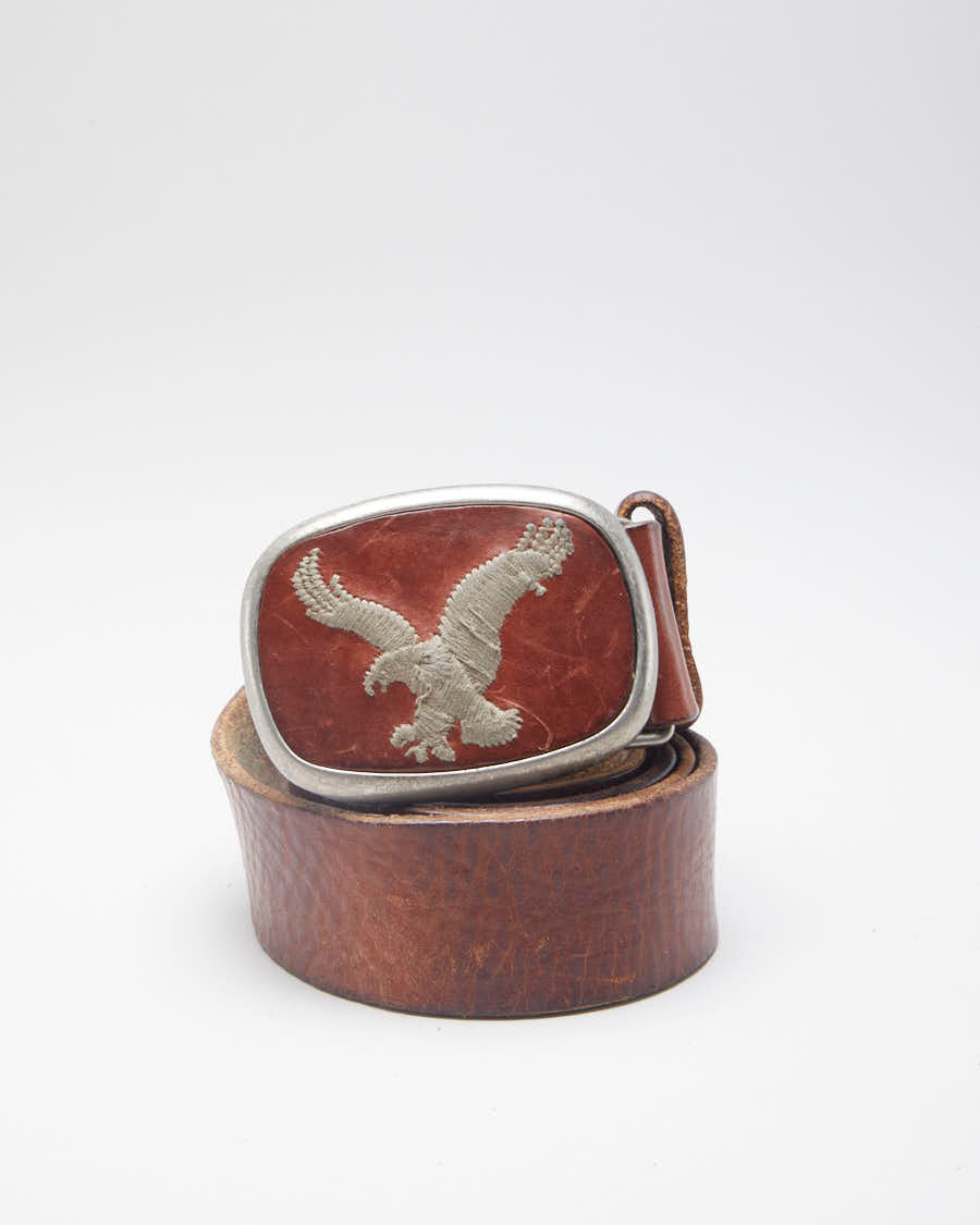 American Eagle Brown Leather Belt - 35