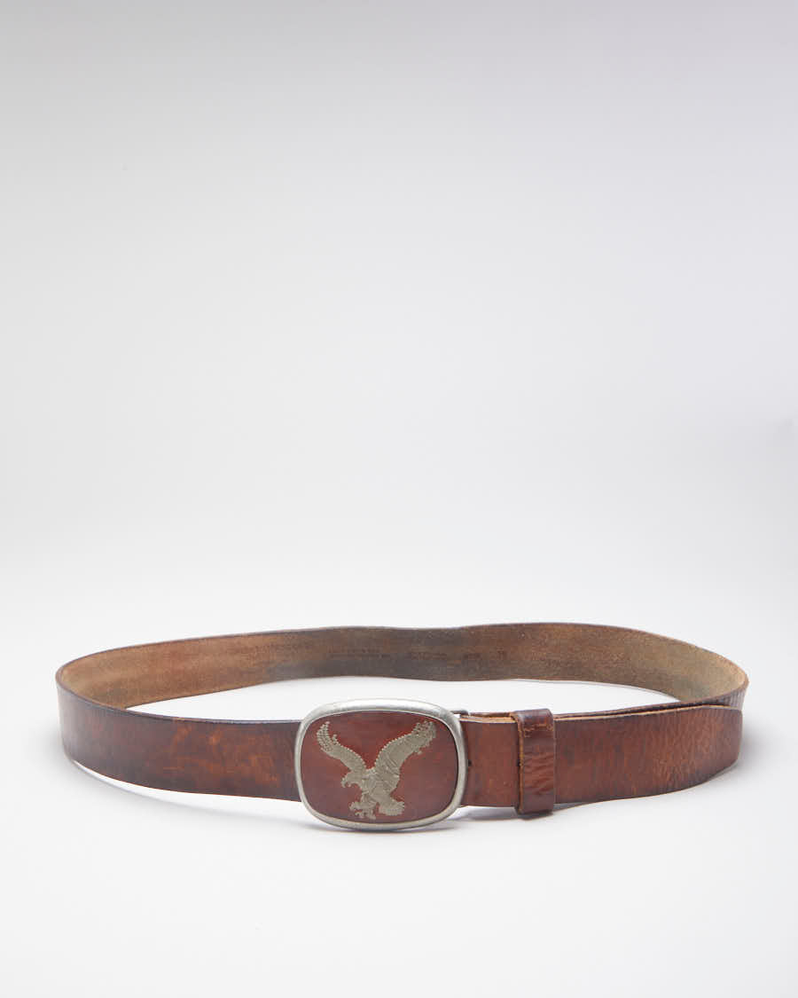 American Eagle Brown Leather Belt - 35