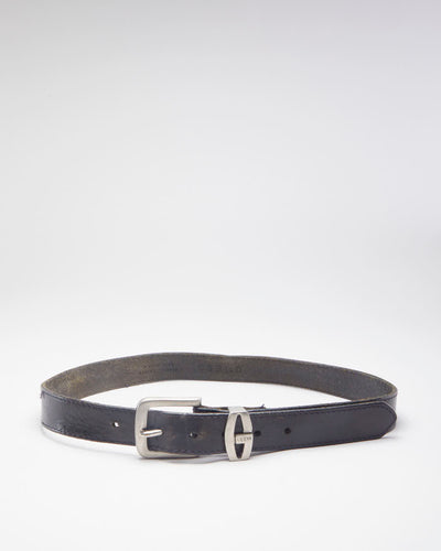 Timeless Guess Black Leather Belt - W32