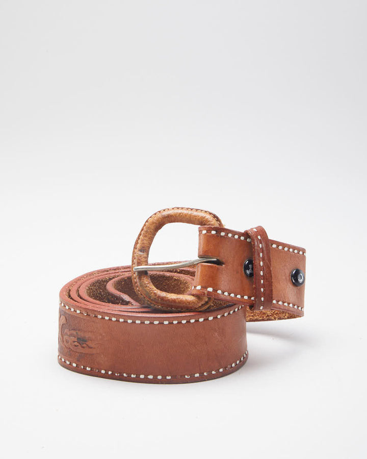 90's Western Leather Belt - W36