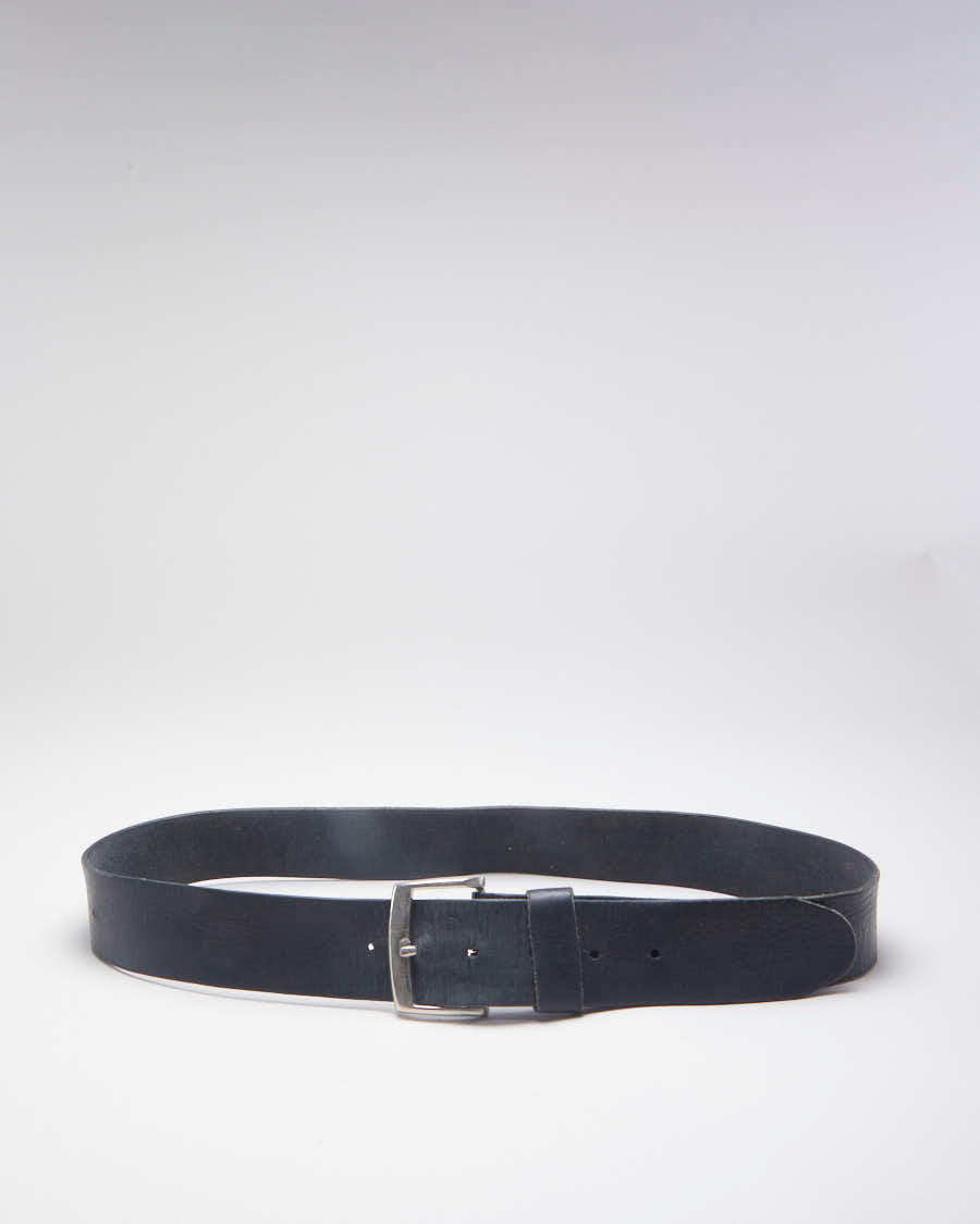 Timeless 90's Black Leather Belt - 35