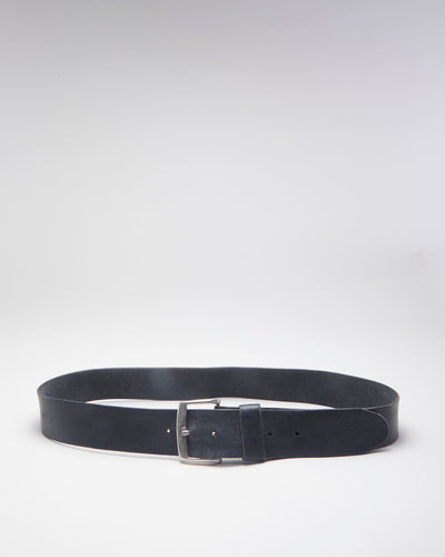 Timeless 90's Black Leather Belt - 35