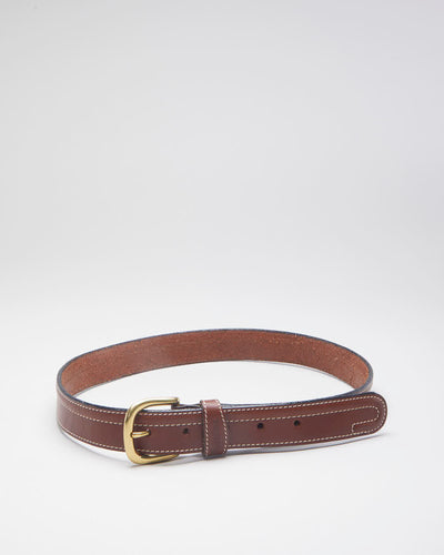Chic Feminine Brown Leather Belt - W30