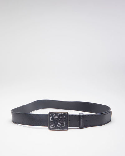 Versace Black Leather Belt - W30