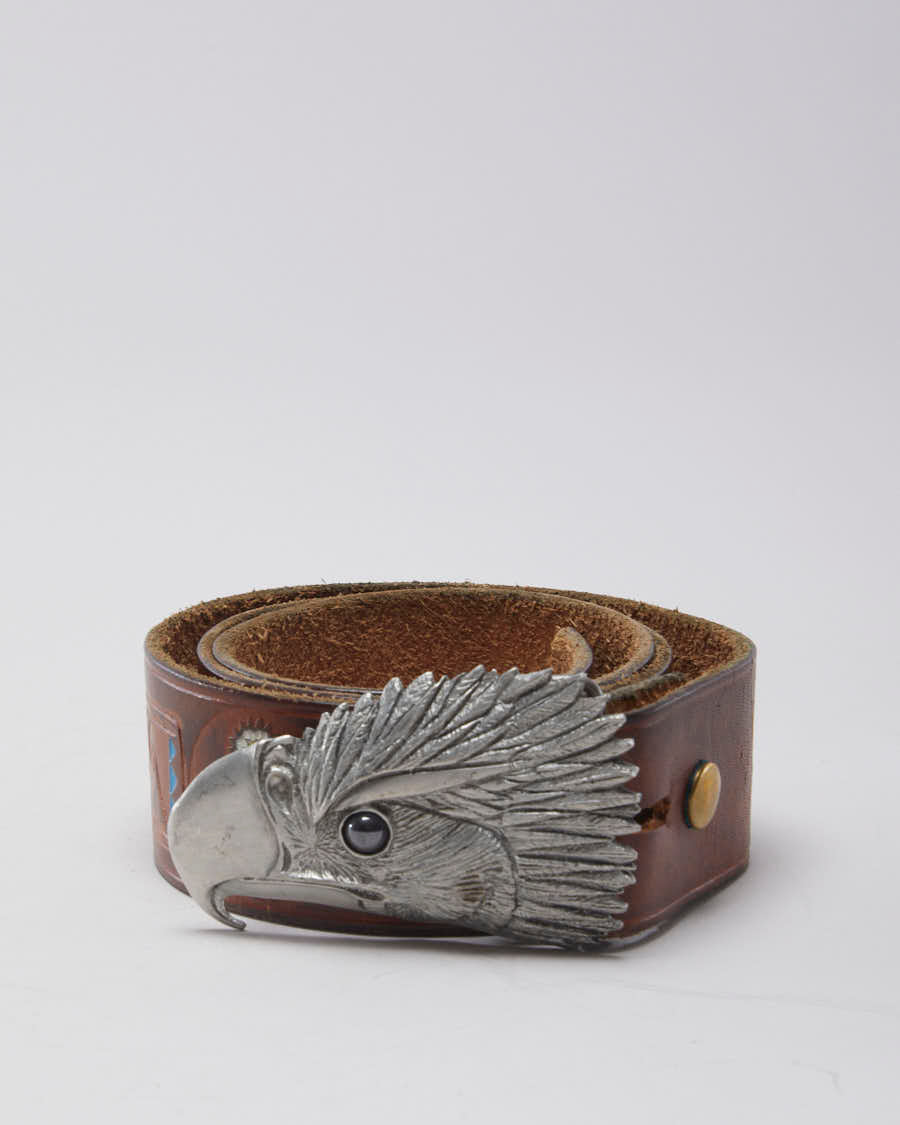 Leather Eagle Belt - W:36