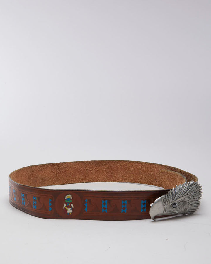 Leather Eagle Belt - W:36
