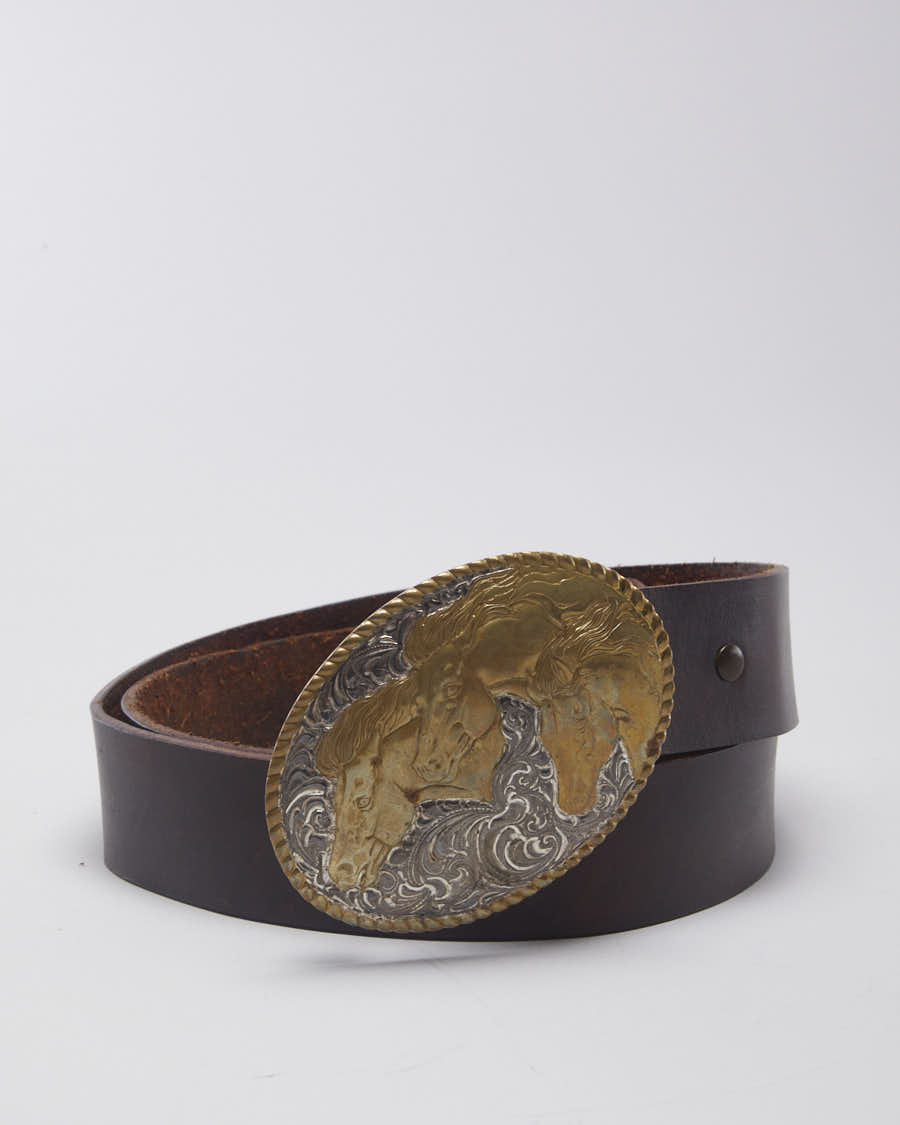 Western Horse Head Belt - W40