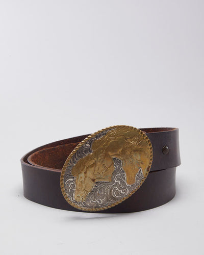 Western Horse Head Belt - W40