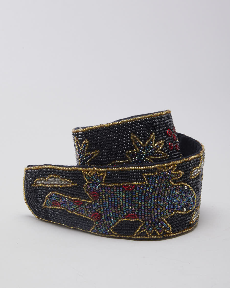 Beaded Statement Belt - W34