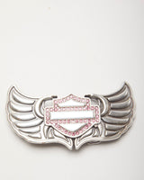 Y2k 00s Harley Davidson Pink Gem Belt Buckle