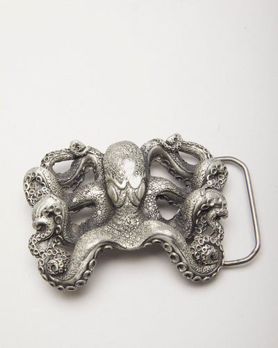 Vintage Silver Octopus Belt Buckle
