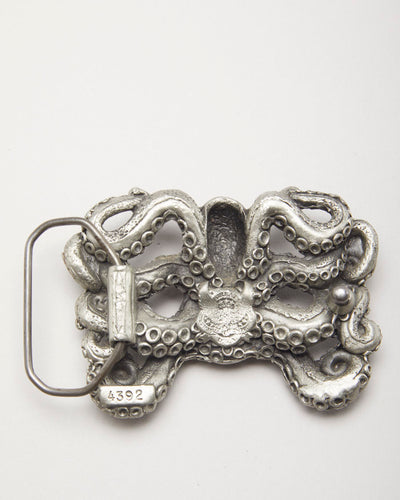 Vintage Silver Octopus Belt Buckle