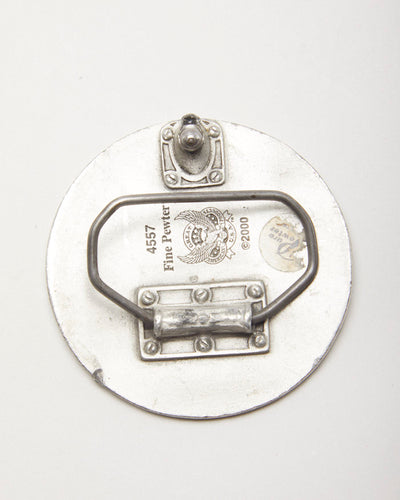 Y2k 00s New Rock Star Tattoo Fine Pewter Belt Buckle