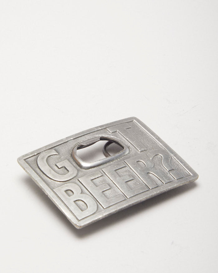 Vintage 90s Got Beer Bottle Opener Belt Buckle