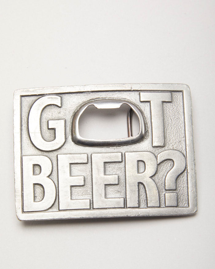 Vintage 90s Got Beer Bottle Opener Belt Buckle