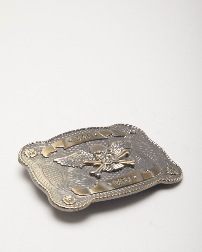 Skull and Cross Bone 1880 Belt Buckle