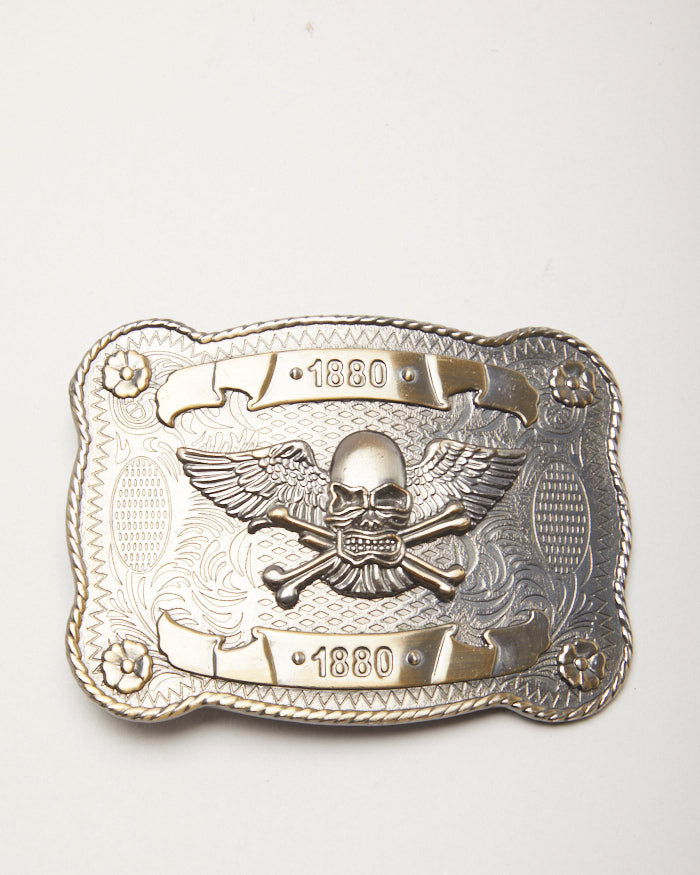 Skull and Cross Bone 1880 Belt Buckle