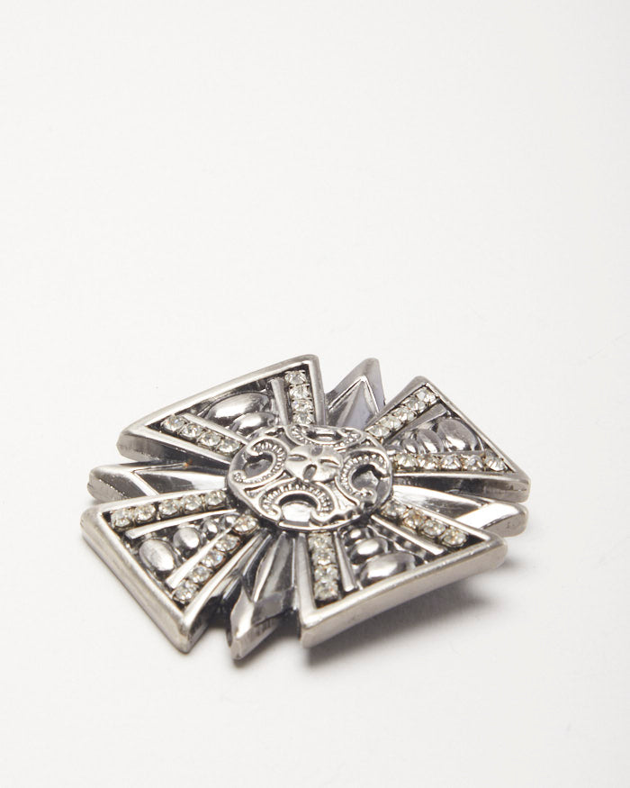 Glam Rock Gothic Cross Belt Buckle