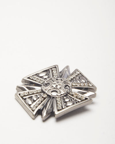 Glam Rock Gothic Cross Belt Buckle