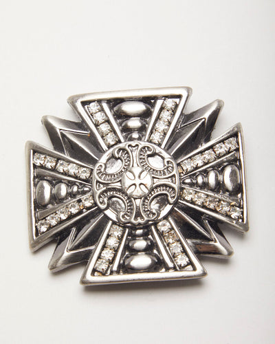 Glam Rock Gothic Cross Belt Buckle