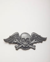 Y2k 00s Heavy Metal Skull And Cross Bones Belt Buckle