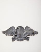 Y2k 00s Heavy Metal Skull And Cross Bones Belt Buckle